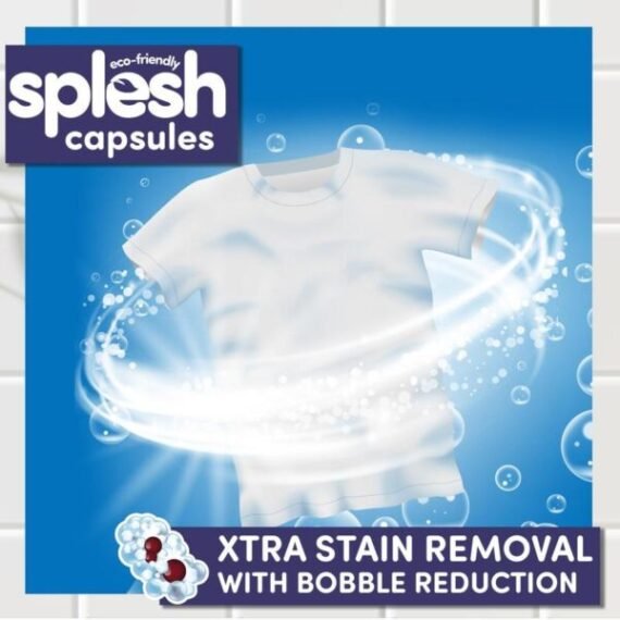 Splesh Xtra Stain Removal 3in1 Laundry Capsules, 5 Months Supply Bulk Buy (140W)